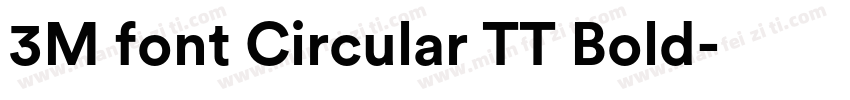 3M font Circular TT Bold字体转换